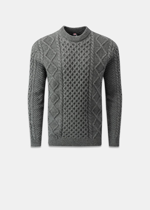 Aran Jumper Grey