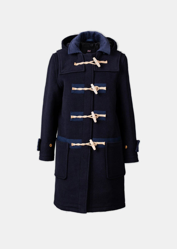 Collared Alison Duffle Coat Navy