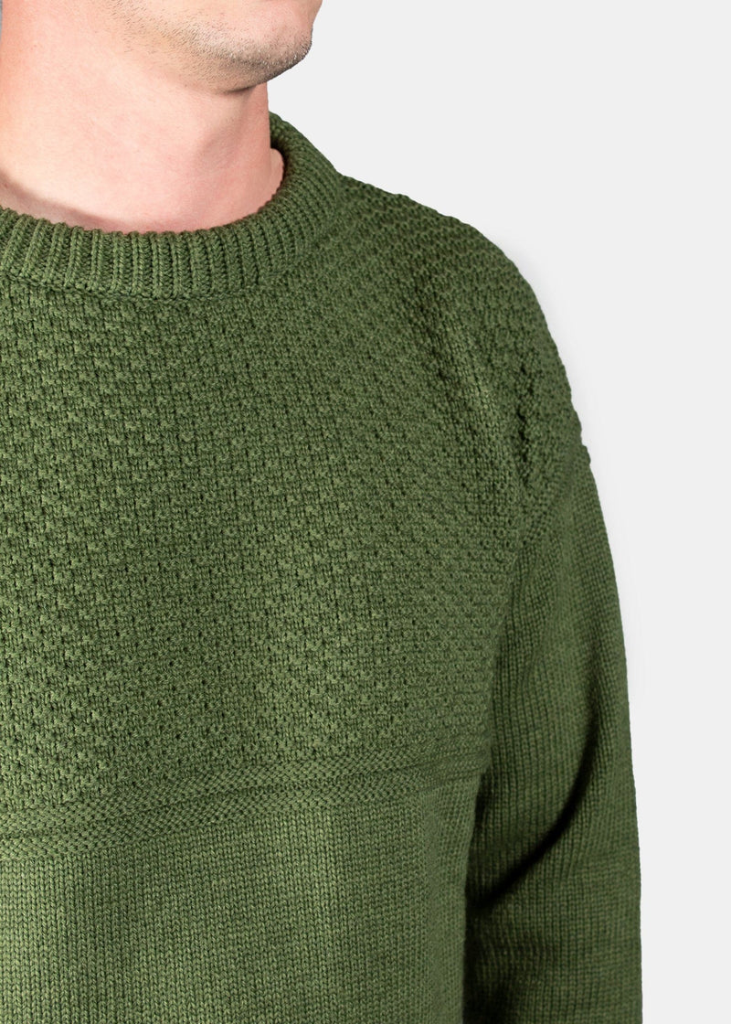 gloverall-guernsey-jumper-green