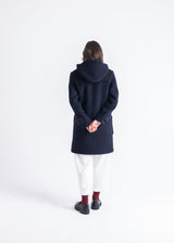 Collared Alison Duffle Coat Navy