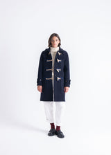 Collared Alison Duffle Coat Navy